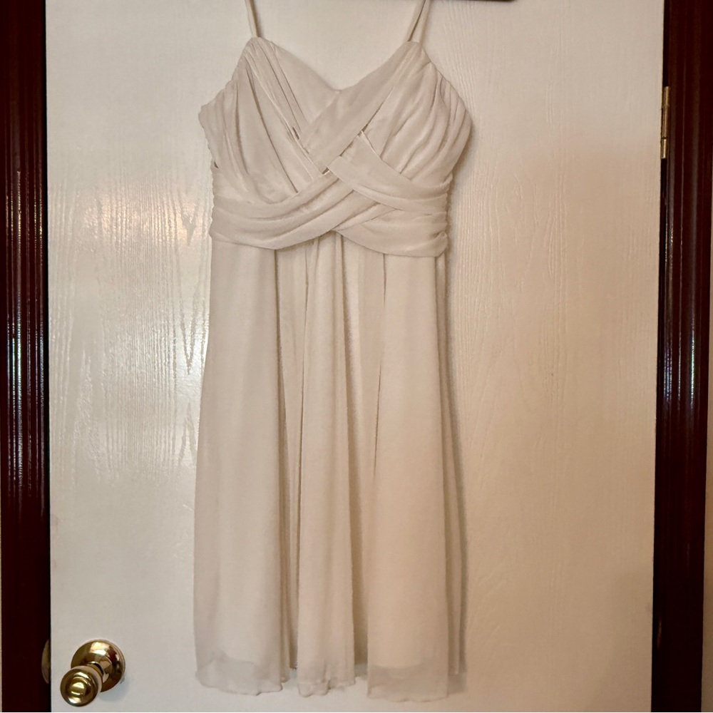 Wishes Wishes Wishes Cream Mini Dress